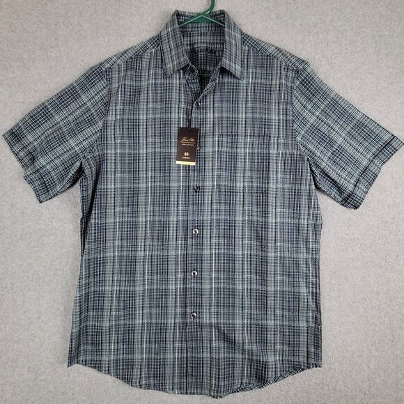 Tasso Elba Other - 🌼Tasso Elba Shirt Mens Size Small Short Sleeve Refined Woven NEW with Tags